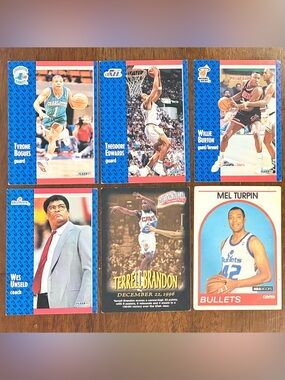 Fleer & Hoops Basketball Cards - Set of 6